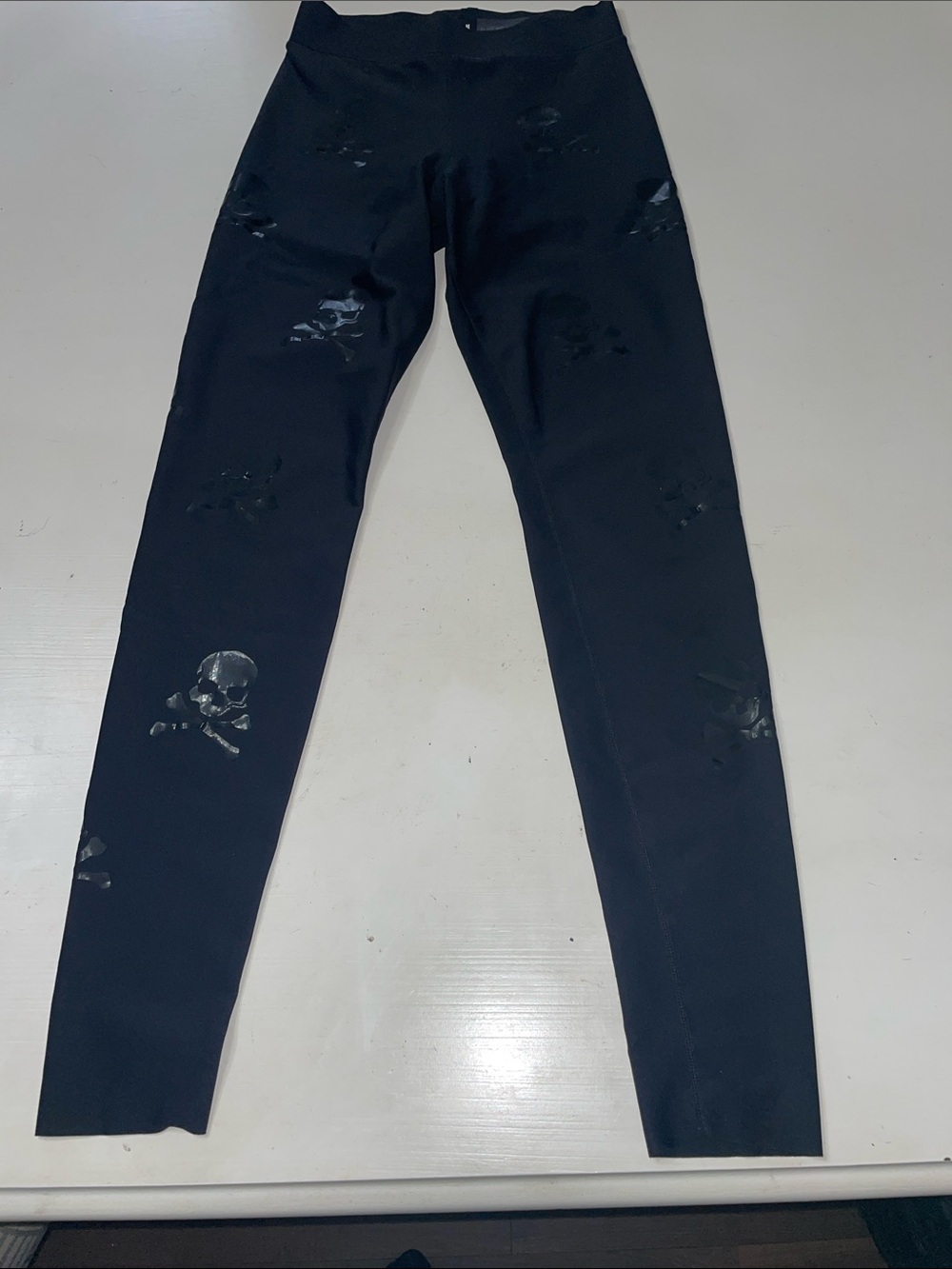Ultracor X Soul Cycle Scatter Skull black leggings small